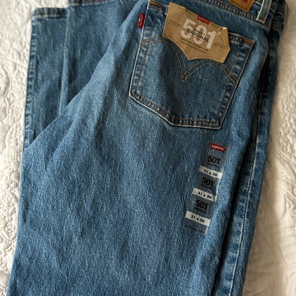 Levi's Blue Straight Leg Women's Jeans